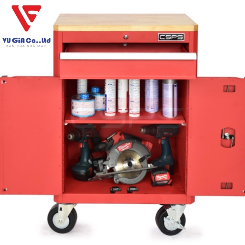 CSPS tool cabinet 61cm - 01 black/red drawer