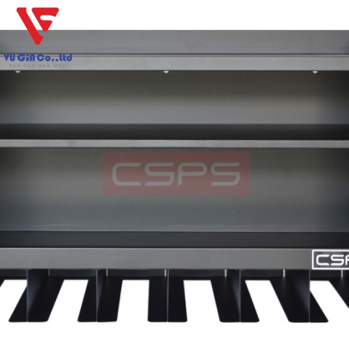 CSPS tool cabinet 155cm - 10 black drawers