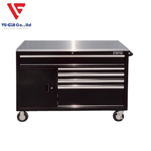CSPS tool cabinet 132cm - 05 black drawers