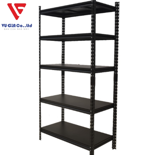 CSPS 5-tier steel shelf with steel compartments 76cm - 91cm - 107cm - 122cm - 152cm