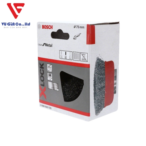X-LOCK CLEAN FOR METAL ROUND BRUSH, STRAIGHT BRAINS